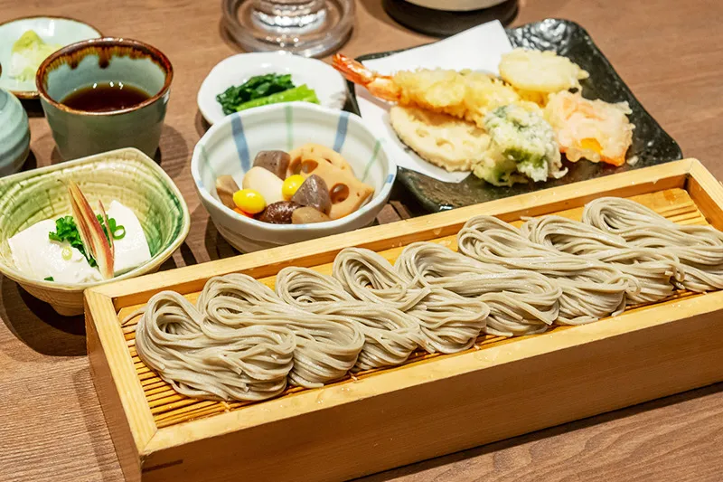 団体様専用の皿そばを中心とした御膳